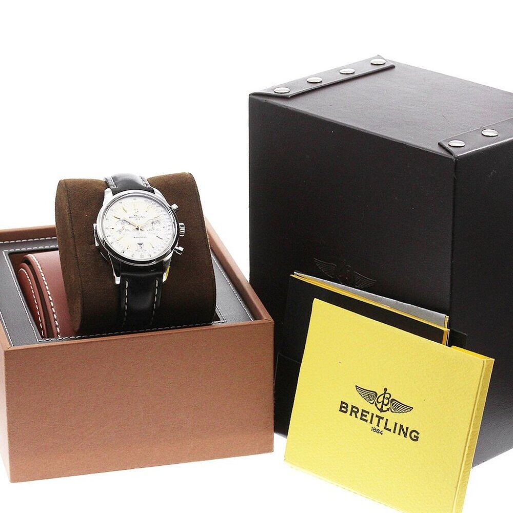 BREITLING Transocean AB0154 Chronograph beige Dial Automatic Men's Watch_837918